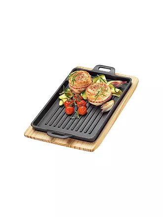 KÜCHENPROFI | Plat à griller/de service 32x22xm fonte/noir | 